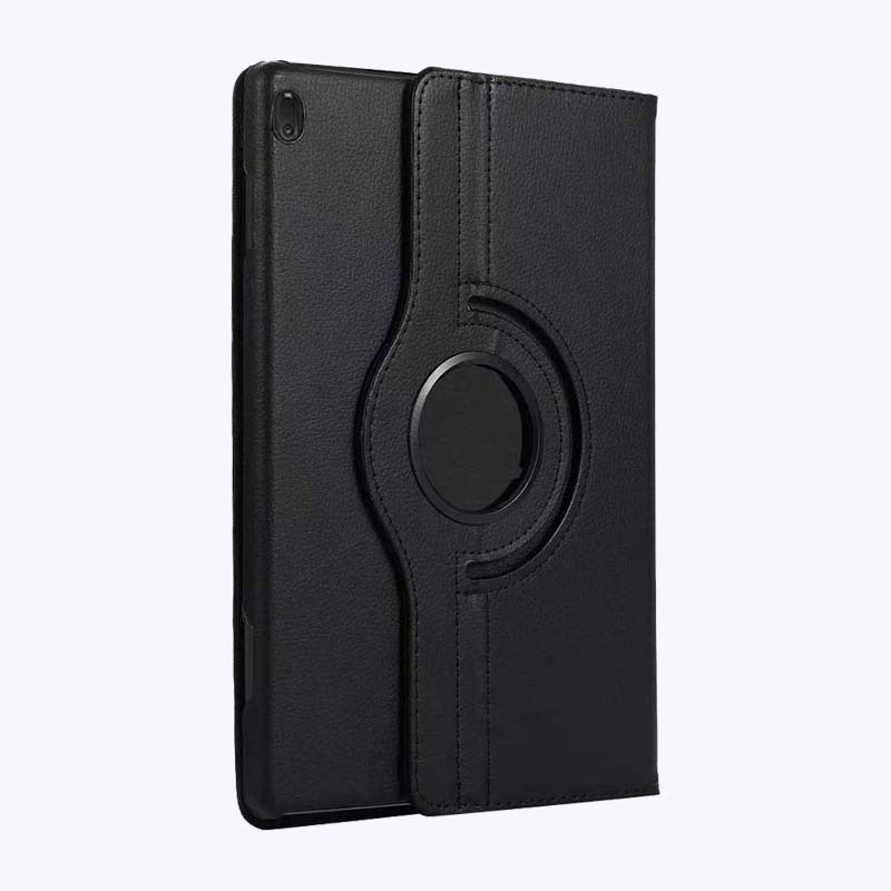 8" Rotating Folio Case Leather Shell Protective Cover for Lenovo Tab M8 HD (TB-8505F TB-8505X) - Image 4