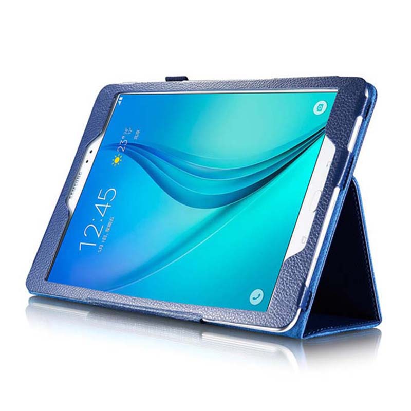 9.7" Foldable Stand Case Leather Shell Drop-Proof Protective Cover for Samsung Galaxy Tab A (Model SM-T550/ T555/ P550/ P555) - Image 7