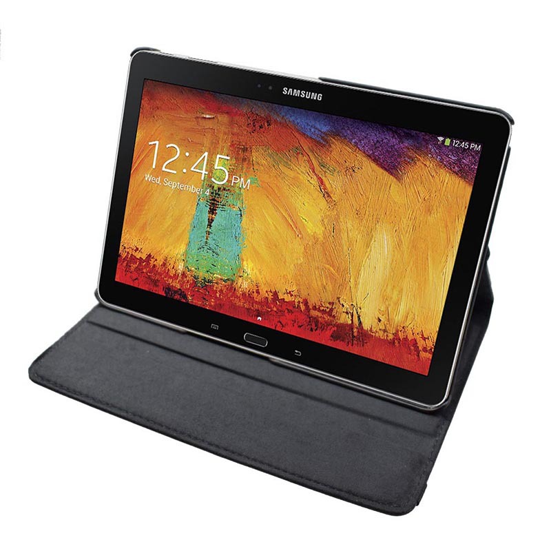 10.1" Rotating Folio Case Leather Shell Protective Cover for Samsung Galaxy Note 10.1 SM-P600/ P601 (2014 edition) - Image 3