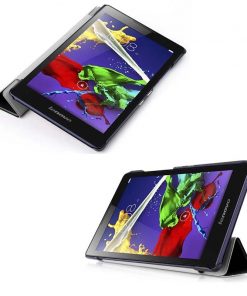 Alternative view of 8" Tri-Fold Cover Soft leather Shell Folio case for Lenovo Tab 3 (Model TB3-850F TB3-850M)