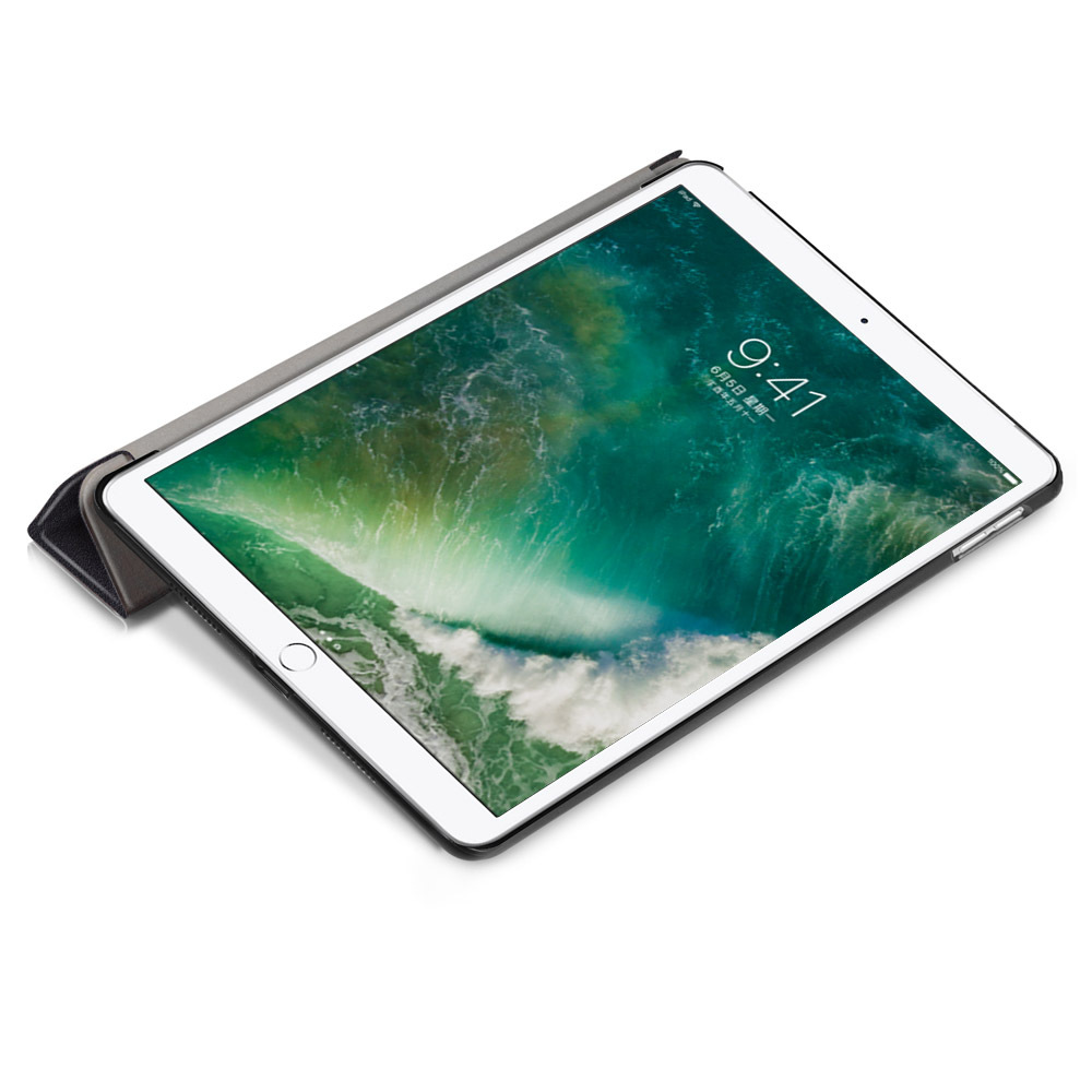 10.5" Tri-Fold Stand Case Leather Shell Drop-Proof Protective Cover for 2017 Apple iPad Pro (Model A1852/A1701/A1709) - Image 3