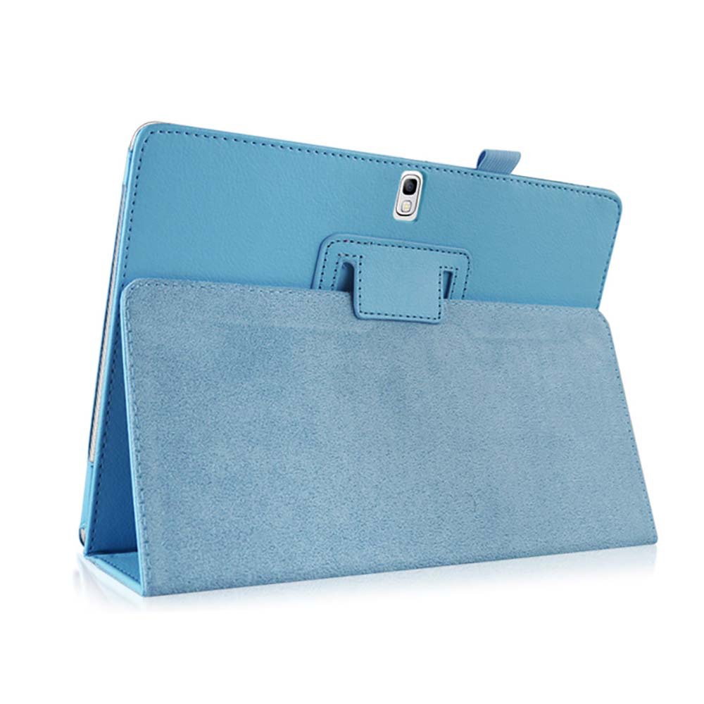 10.5" Two-Fold Folio Stand Case Back Clip Shell Protective Cover for Samsung Galaxy Tab S 10.5 (SM-T800/ T805C) - Image 3