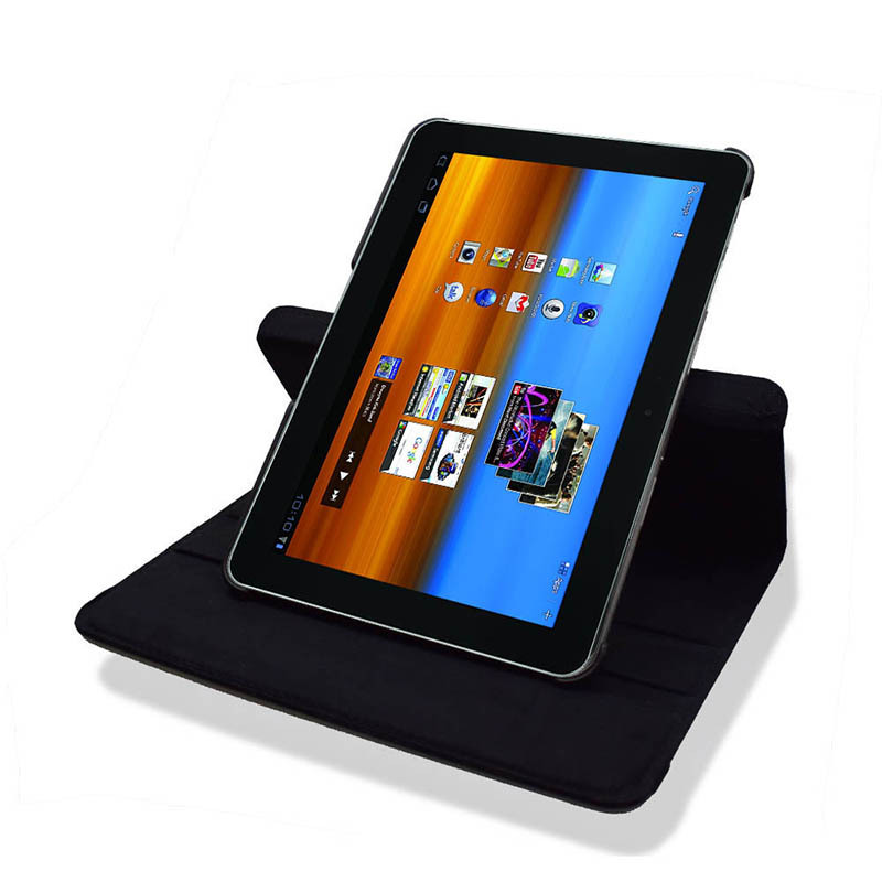 10.1" Rotating Folio Case Leather Shell Protective Cover for Samsung Galaxy Tab 10.1 GT-P7500 P7510 (2011 edition) - Image 4