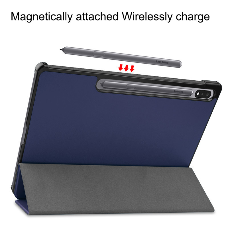 12.4" Tri-Fold Case Magnetic Protective Cover Folio Shell for Samsung Galaxy Tab S7 Lite - Image 6