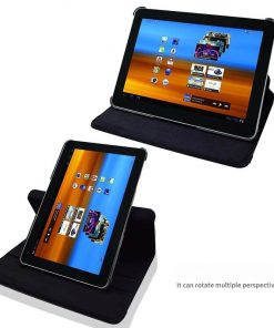 Alternative view of 10.1" Rotating Folio Case Leather Shell Protective Cover for Samsung Galaxy Tab 2 GT-P5100/ P5110