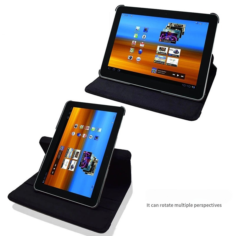 10.1" Rotating Folio Case Leather Shell Protective Cover for Samsung Galaxy Tab 10.1 GT-P7500 P7510 (2011 edition) - Image 2