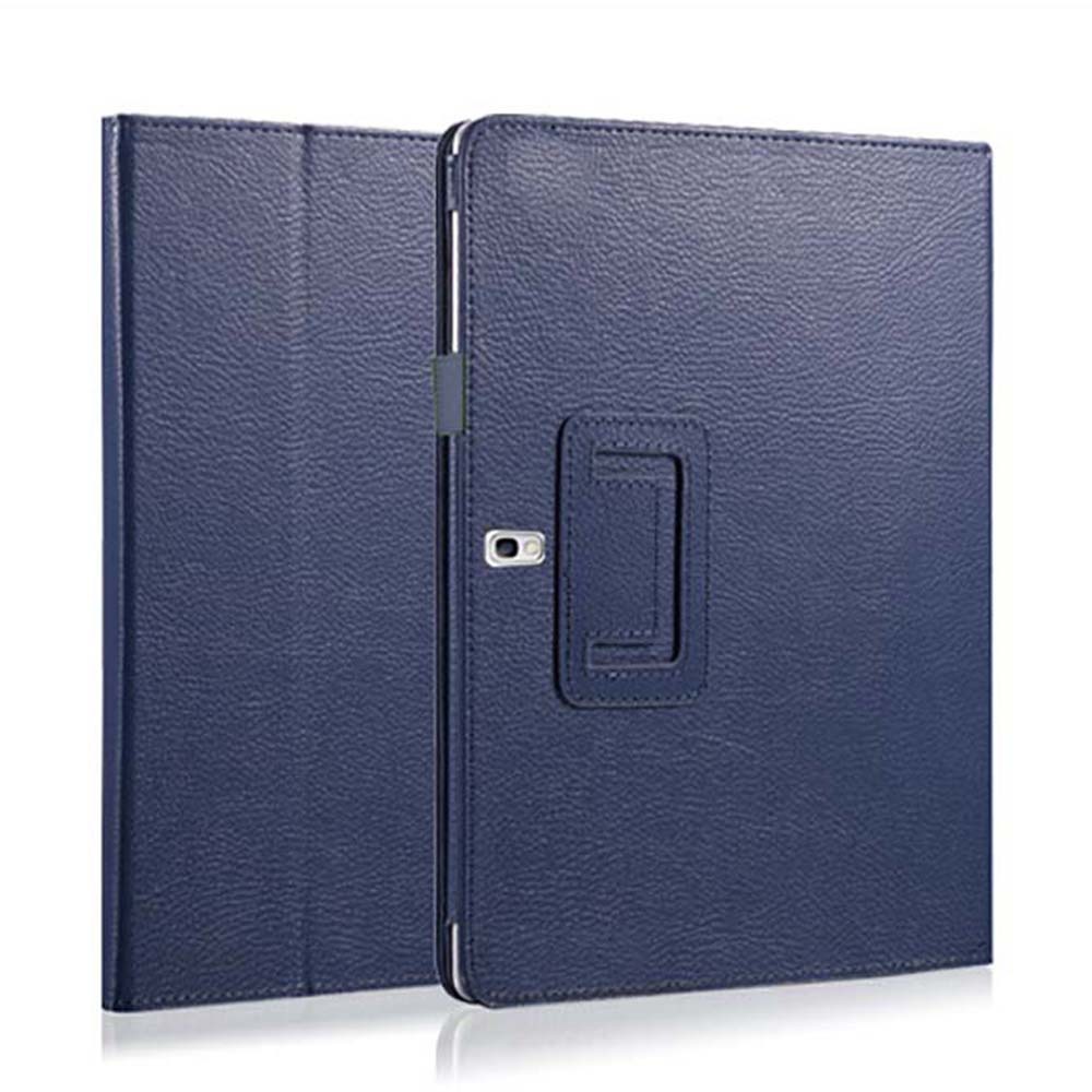 10.5" Two-Fold Folio Stand Case Back Clip Shell Protective Cover for Samsung Galaxy Tab S 10.5 (SM-T800/ T805C) - Image 5