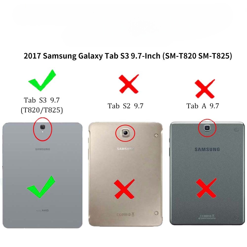 9.7" Tri-Fold Case Magnetic Protective Cover Folio Shell for Samsung Galaxy Tab S3 9.7(SM-T820/ T825) - Image 9