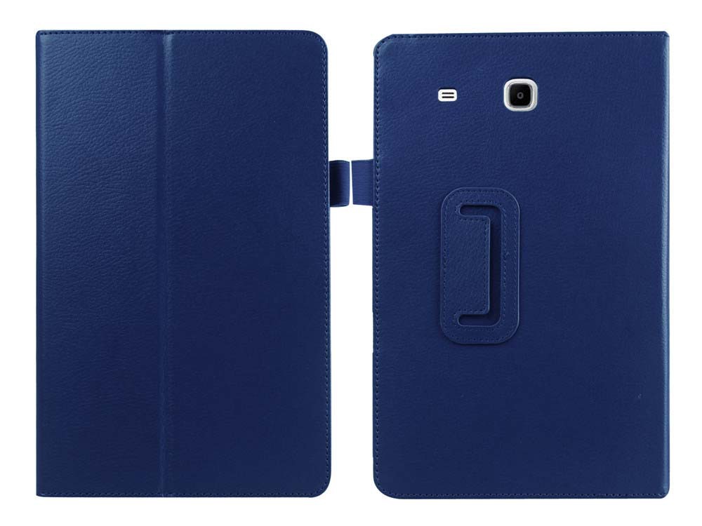 9.6" Two-Fold Folio Stand Case Back Clip Shell Protective Cover for Samsung Galaxy Tab E 9.6 SM-T565/ T567 - Image 8