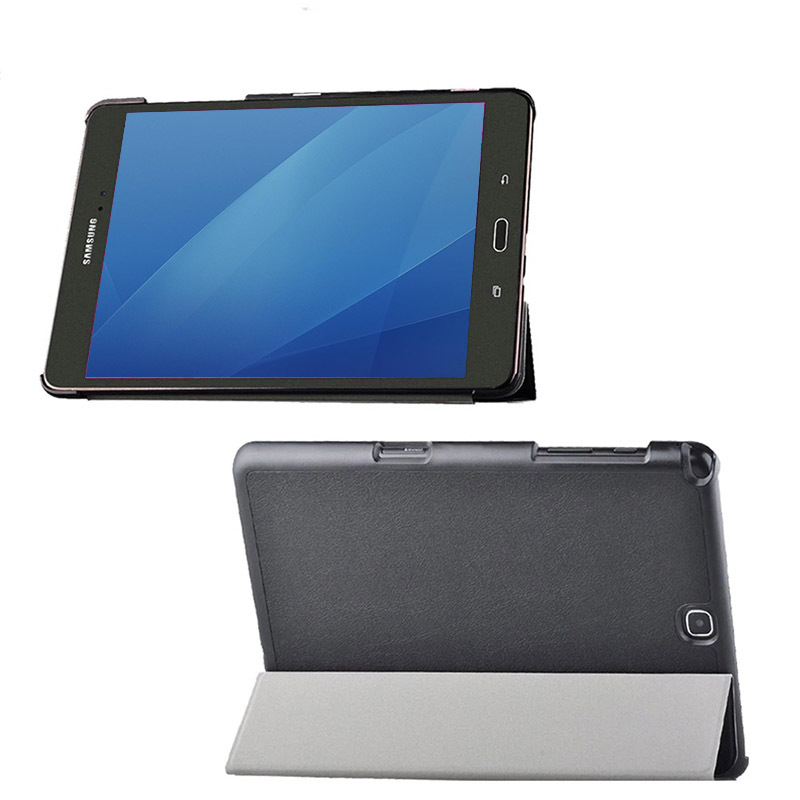 8" Tri-Fold Cover Soft leather Shell Folio case for Samsung Galaxy Tab A 8.0 (Model SM-T350/ T355C/ P350) - Image 2