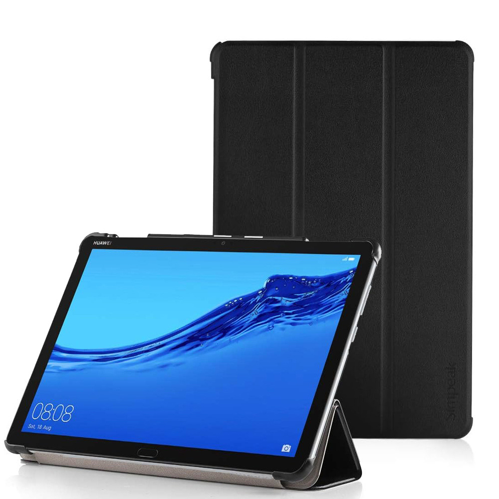 10.1" Tri-Fold Cover Soft leather Shell Folio case for Huawei MediaPad M3 Lite (BAH-W09/L09/AL00)