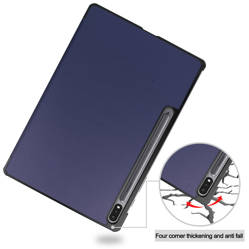 12.4" Tri-Fold Case Magnetic Protective Cover Folio Shell for Samsung Galaxy Tab S7 Lite - Image 7