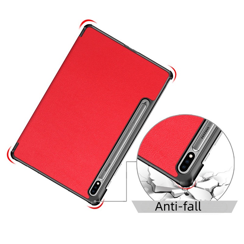 11" Tri-Fold Case Magnetic Protective Cover Folio Shell for 2020 Samsung Galaxy Tab S7 (SM-T870/ T875/ T878) - Image 5