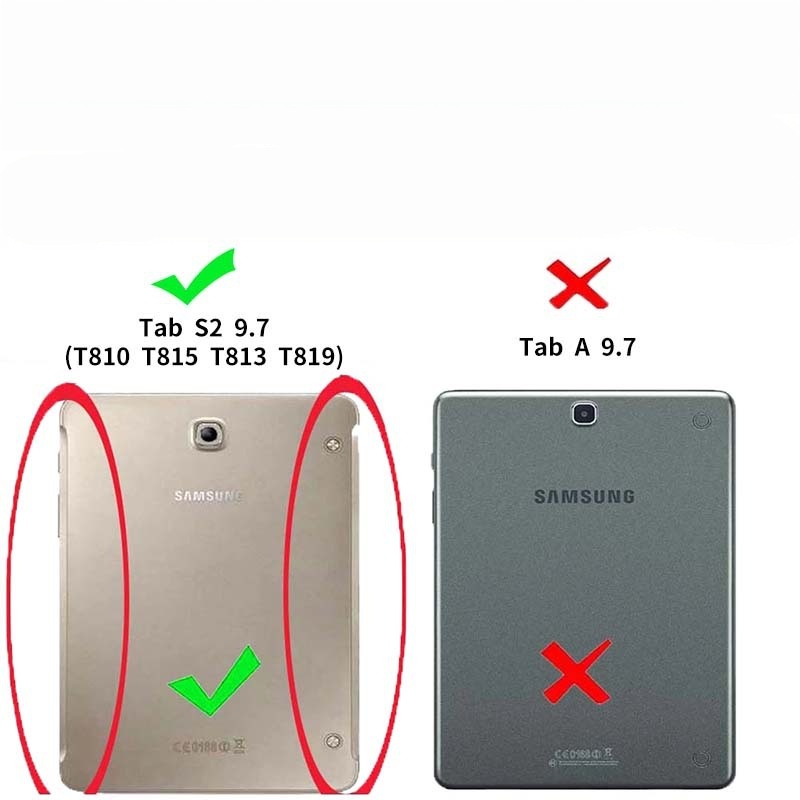 9.7" Tri-Fold Case Magnetic Protective Cover Folio Shell for Samsung Galaxy Tab S2 (SM-T815C/ T813) - Image 13