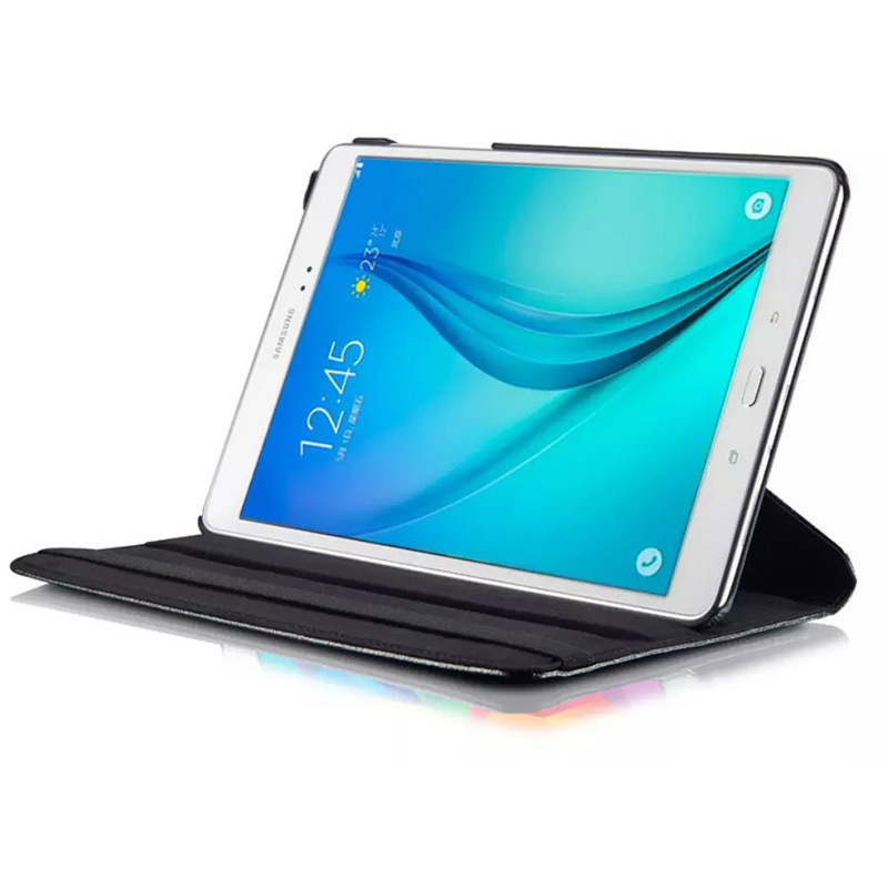 9.7" Rotating Folio Case Leather Shell Protective Cover for Samsung Galaxy Tab A (Model T550/ T555/ P550/ P555) - Image 2