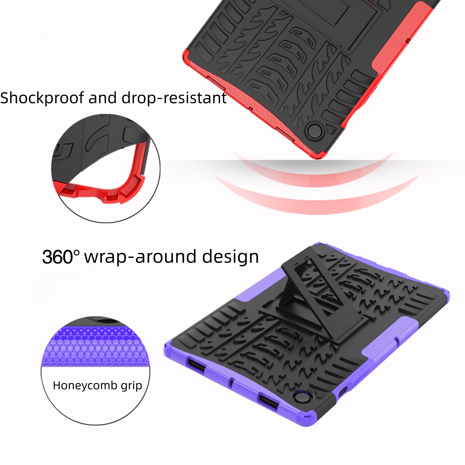 10.5" Drop-proof Case Tablet Protective Shell for Samsung Galaxy Tab A8 10.5 (X200/ X205) - Image 4