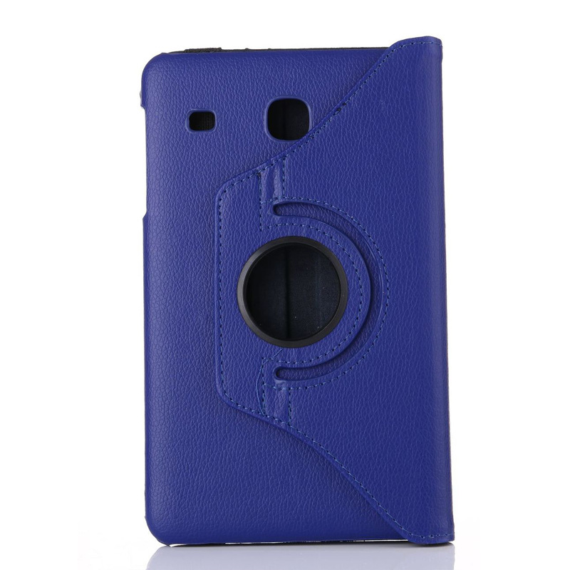 360° Rotating Pebbled Leather Case Folio Shell Protective Cover for Samsung Galaxy Tab E 8'' (T377/ T375) - Image 9