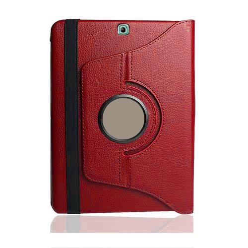 9.7" Rotating Folio Case Leather Shell Protective Cover for Samsung Galaxy Tab S2 9.7 (SM-T810/ T815) - Image 5