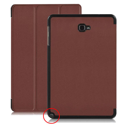 10.1" Tri-Fold Cover leather Shell Folio case for Samsung Galaxy Tab A 10.1 with S Pen ( Model SM-P580/ P585) - Image 12