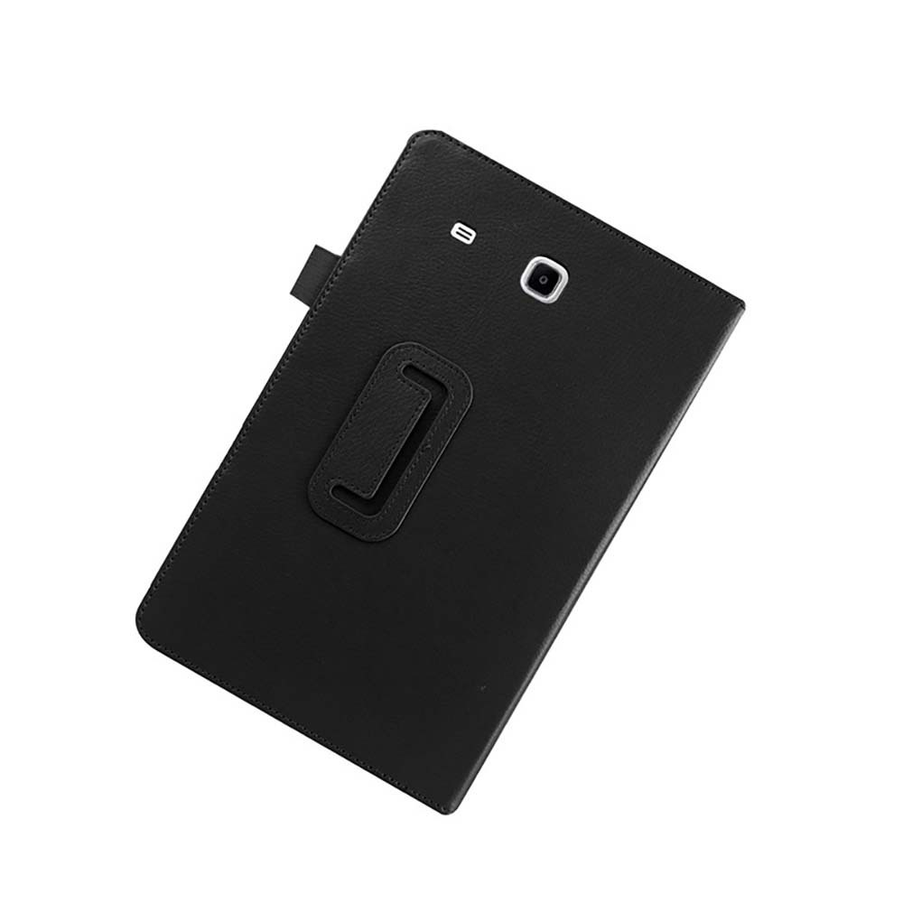 9.6" Two-Fold Folio Stand Case Back Clip Shell Protective Cover for Samsung Galaxy Tab E 9.6 SM-T565/ T567 - Image 5