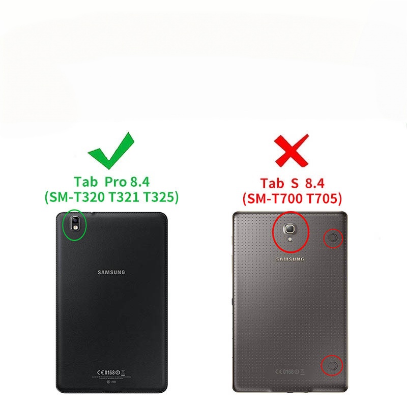 8.4" Rotating Folio Case Leather Shell Protective Cover for Samsung Galaxy Tab Pro (SM-T320/T321) - Image 8