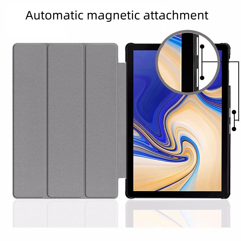 10.5" Tri-Fold Case Magnetic Protective Cover Folio Shell for Samsung Galaxy Tab S4 10.5 (SM-T830/ T835) - Image 6