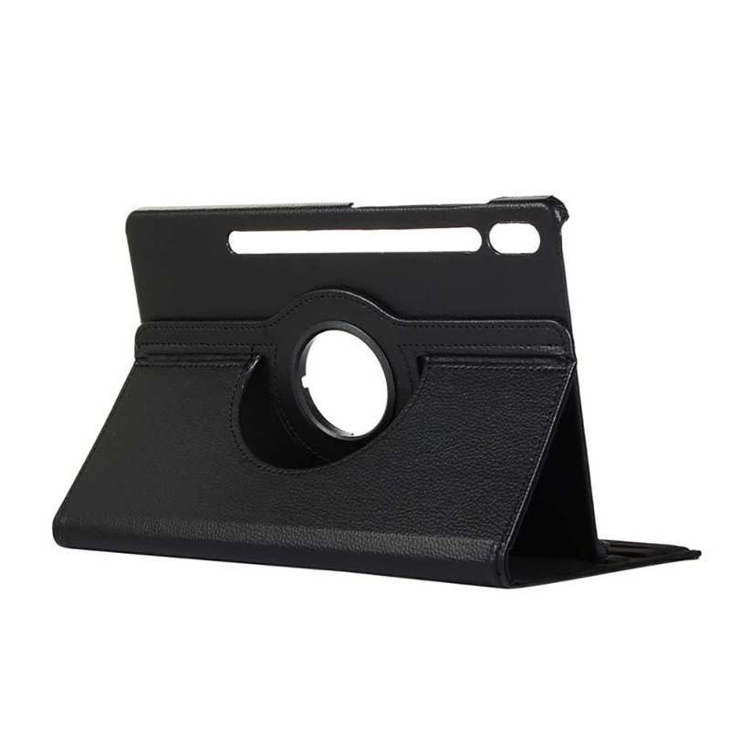 12.4" Rotating Folio Case Leather Shell Protective Cover for Samsung Galaxy Tab S8 Plus (X800/ X805) - Image 5