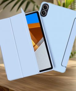 12.1" Tri-fold Tablet Protective Case Slim TPU Soft Shell Honeycomb Cover for 2024 Poco Pad