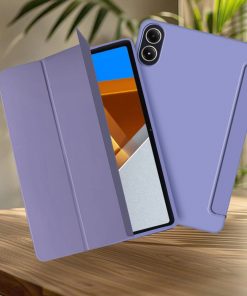 12.1" Tri-fold Tablet Protective Case Slim TPU Soft Shell Honeycomb Cover for 2025 Poco Pad M1