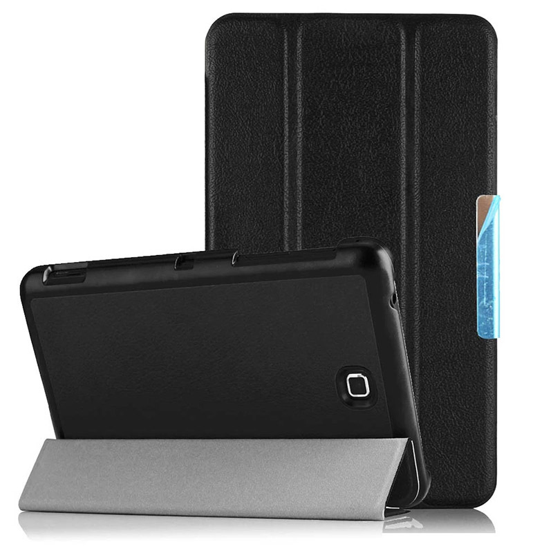 7" Tri-Fold Cover Soft leather Shell Folio case for Samsung Galaxy Tab 4 (Model SM-T230/ T231)