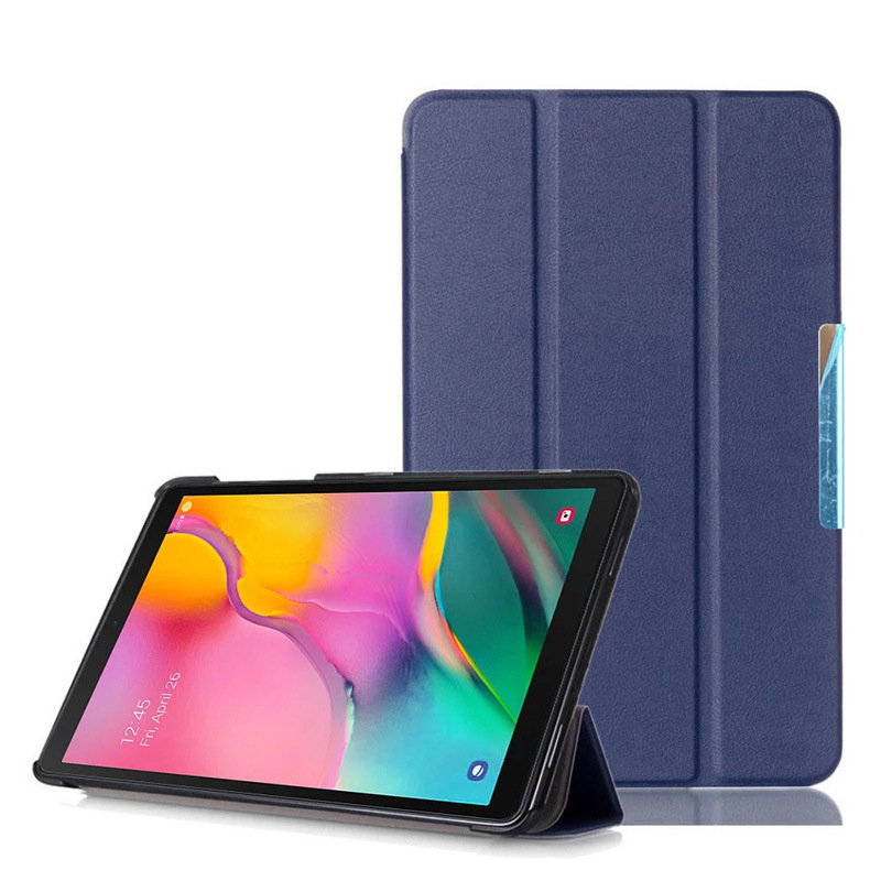 10.1" Tri-Fold Cover leather Shell Folio case for 2019 Samsung Galaxy Tab A 10.1(Model SM-T510/ T515)