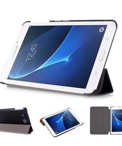 7" Tri-Fold Cover Soft leather Shell Folio case for Samsung Galaxy Tab A6 (Model SM-T280/ T285)