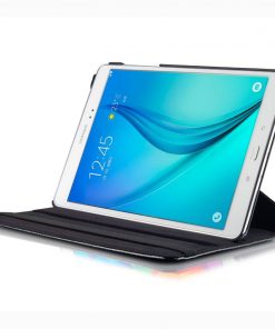 8" Rotating Folio Case Leather Shell Protective Cover for Samsung Galaxy Tab A 8.0 (Model T350/ T355C/ P350)