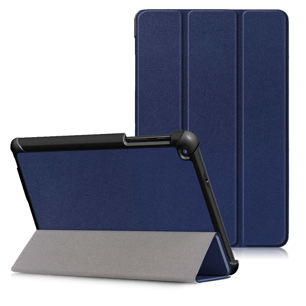 8" Tri-Fold Cover leather Shell Folio case for 2019 Samsung Galaxy Tab A 8.0 with S pen (SM-P200/ P205)