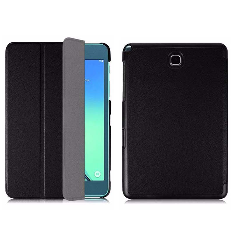 8" Tri-Fold Cover Soft leather Shell Folio case for Samsung Galaxy Tab A 8.0 (Model SM-T350/ T355C/ P350)