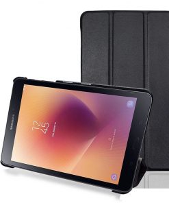 8" Tri-Fold Cover leather Shell Folio case for 2017 Samsung Galaxy Tab A 8.0 (Model SM-T380/ T385)