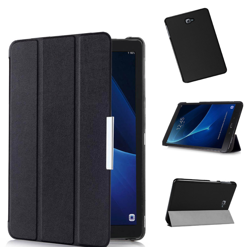 10.1" Tri-Fold Cover Soft leather Shell Folio case for Samsung Galaxy Tab A 10.1 (Model T580/ T585C)