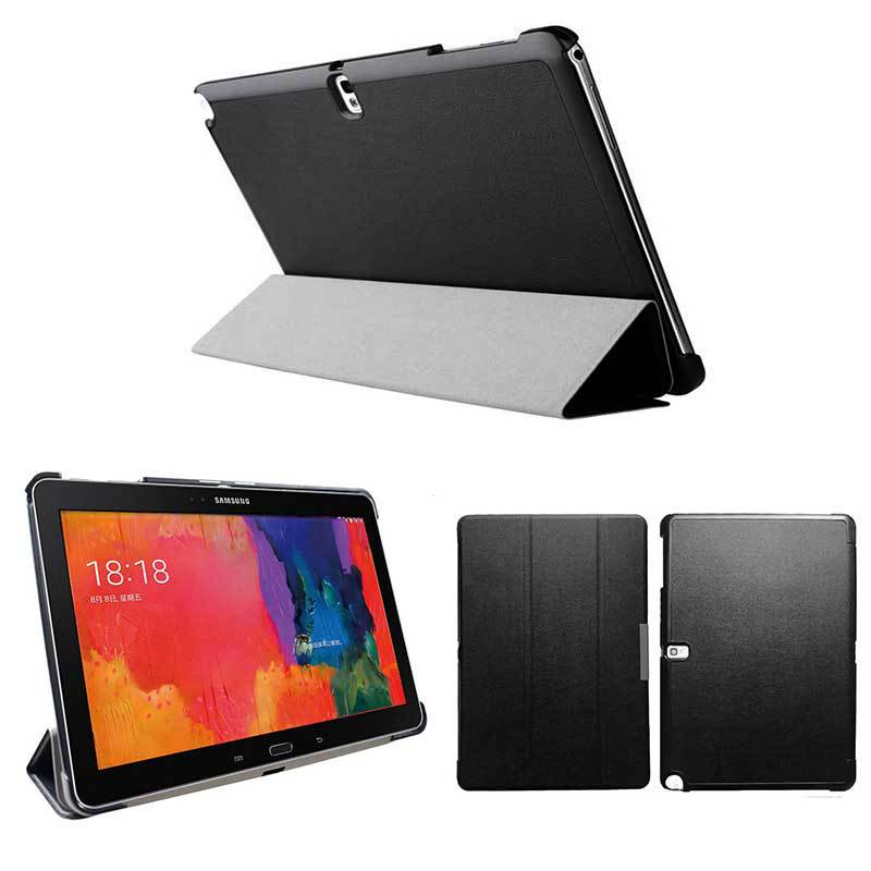 10.1" Tri-Fold Cover Soft leather Shell Folio case for Samsung Galaxy Tab Pro 10.1 (SM-T520/ T521/ T525)