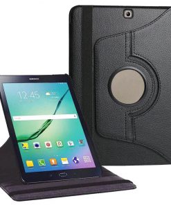 9.7" Rotating Folio Case Leather Shell Protective Cover for Samsung Galaxy Tab S2 9.7 (SM-T813/ T819)
