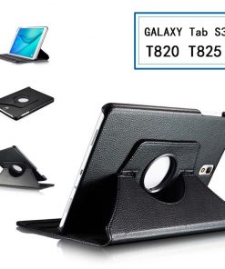 9.7" Rotating Folio Case Leather Shell Protective Cover for Samsung Galaxy Tab S3 9.7 (SM-T820/ T825)