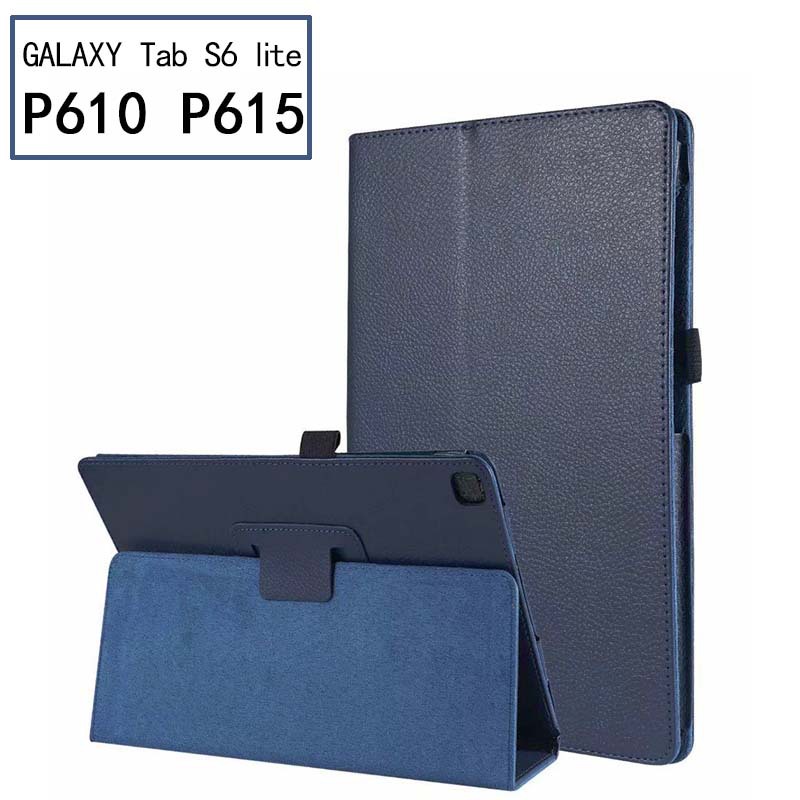 10.4" Two-Fold Folio Stand Case Back Clip Shell Protective Cover for Samsung Galaxy Tab S6 lite 10.4 (SM-P610/ P615)