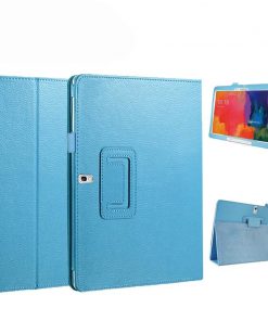 10.5" Two-Fold Folio Stand Case Back Clip Shell Protective Cover for Samsung Galaxy Tab S 10.5 (SM-T800/ T805C)