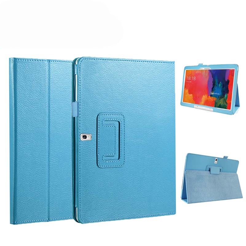 10.5" Two-Fold Folio Stand Case Back Clip Shell Protective Cover for Samsung Galaxy Tab S 10.5 (SM-T800/ T805C)