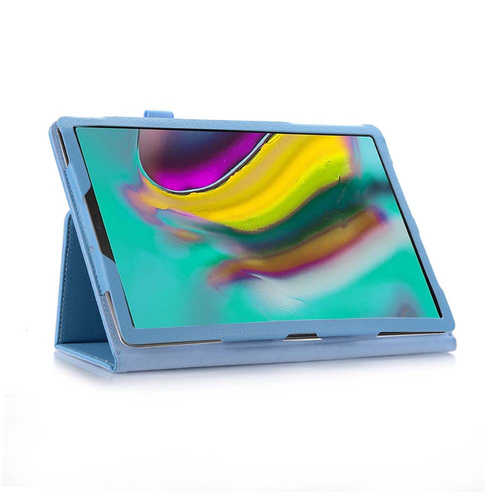 10.1" Two-Fold Folio Stand Case Litchi pattern Shell Drop-Proof Protective Cover for 2019 Samsung Galaxy Tab A 10.1 (SM-T510/ T515) - Image 5