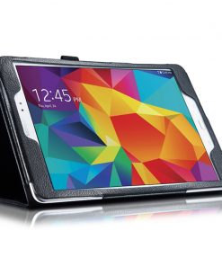 8" Foldable Stand Case Leather Shell Drop-Proof Protective Cover for Samsung Galaxy Tab A (SM-T350/ T355/ P350/ P355)