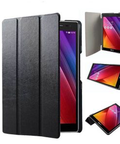 8" Tri-Fold Cover Soft PU leather Shell Magnetic Full-wrap case for ZenPad 8.0 (Z380M/ Z380CX/ Z380KL)