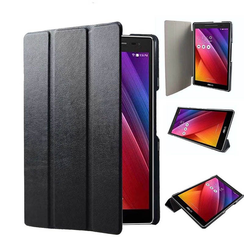 8" Tri-Fold Cover Soft PU leather Shell Magnetic Full-wrap case for ZenPad 8.0 (Z380M/ Z380CX/ Z380KL)