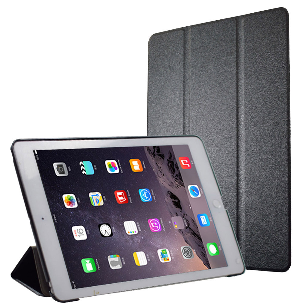 9.7" Tri-Fold Stand Case Leather Shell Drop-Proof Protective Cover for Apple iPad 5 (Model A1822 A1823 )