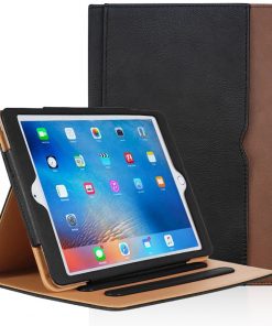 9.7" Textured leather Case Front Cover Folio Stand Shell for Apple iPad 5 (Model A1822 A1823)