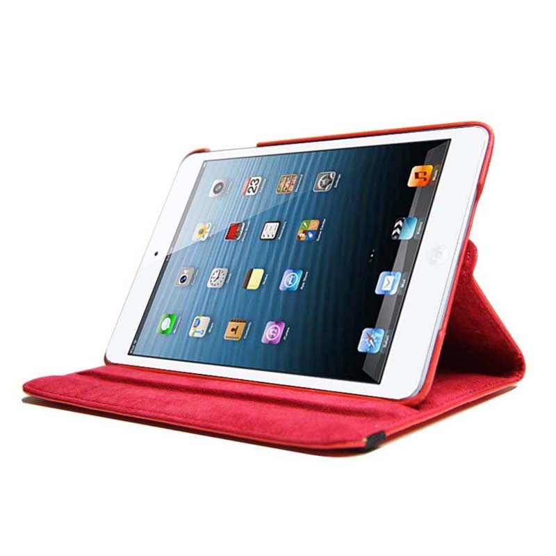 7.9" Rotating Stand Case Leather Shell Drop-Proof Protective Cover for Apple iPad Mini 1/2/3